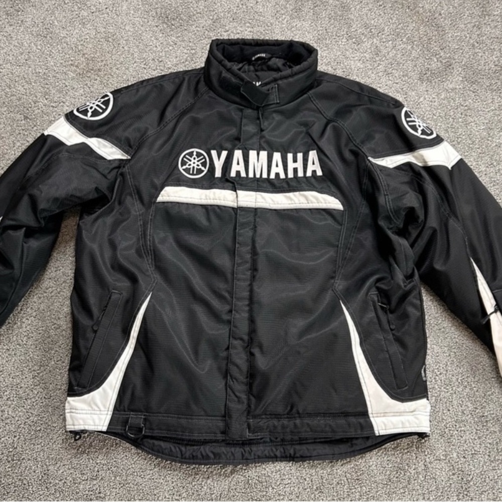 Yamaha Men's Adventure Jacket “Black/White Sled Trail” size XXL
